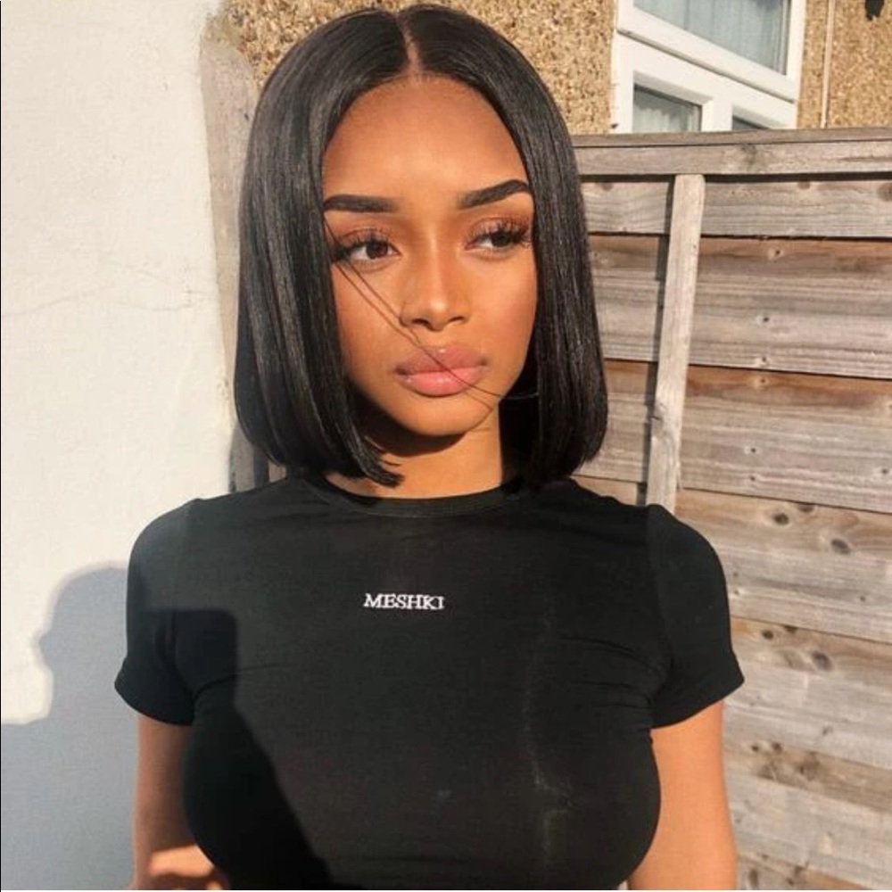 10 Inch Bob 100% Human Hair Lace Front Wig